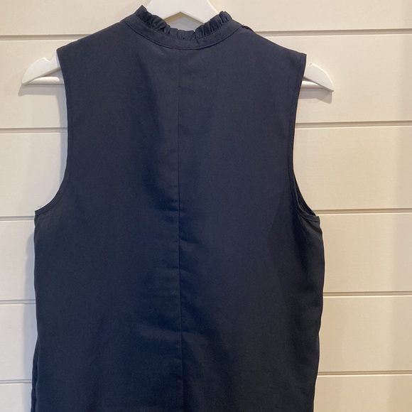 Navy Sleeveless Blouse - Picture 7 of 8